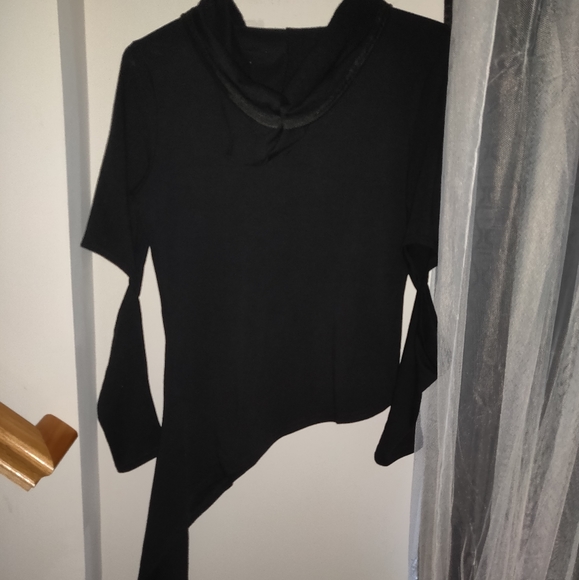 Open Elbow Zip Hooded Top - Picture 3 of 7